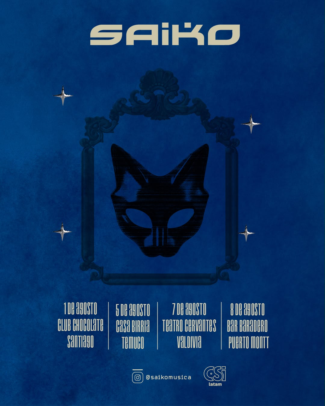 Saiko prepara gira por el sur de Chile